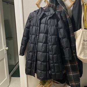 The North Face black parka